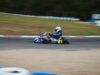 homme conduisant un kart bleu et noir