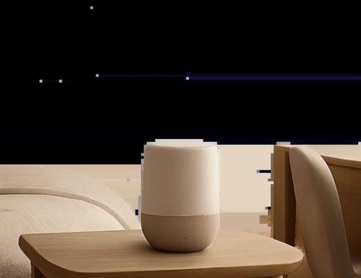 Un diffuseur d’huiles essentielles compact intégré dans un intérieur sobre et apaisant. L’image évoque le calme, la discrétion et l’usage quotidien dans la maison, la chambre ou le bureau.